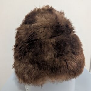 Vintage Del Bene Fur Beanie Made In Italy Lamb Skin